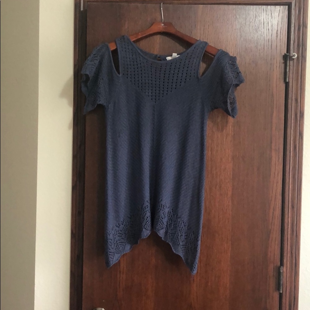 LC Lauren Conrad crotchet shirt